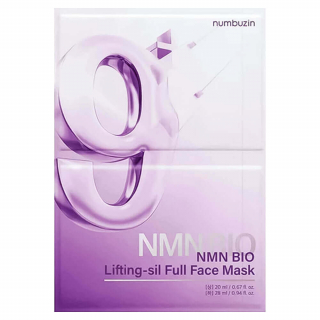 Тканевая 3D-маска с эффектом биолифтинга Numbuzin No.9 NAD Bio Lifting-sil Full Face Mask