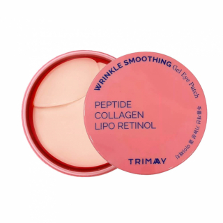 Патчи для век омолаживающие с пептидами, коллагеном и ретинолом Trimay Wrinkle Smoothing Gel Eye Patch