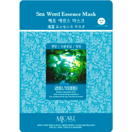 Маска тканевая для лица водоросли MJ CARE Sea Weed Essence Mask