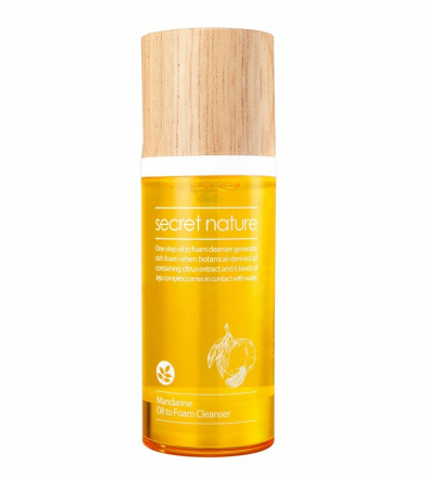 Масло-пенка для лица с мандарином SECRET NATURE Mandarine Oil To Foam Cleanser
