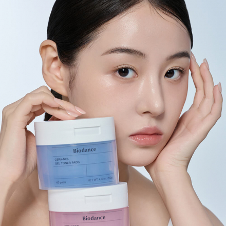 Тонер-пэды гелевые с ледниковой водой Biodance Cera-Nol Gel Toner Pads