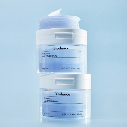 Тонер-пэды гелевые с ледниковой водой Biodance Cera-Nol Gel Toner Pads