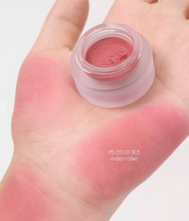 Суфле для губ с блюр-эффектом Wakemake Over Blurring Pot 05 India Rose 