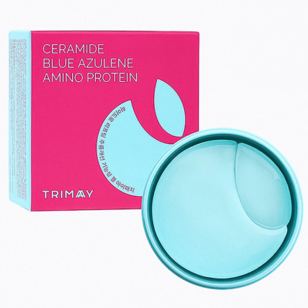 Патчи для век успокаивающие с керамидами и азуленом Trimay Hydro Lifting Gel Eye Patch
