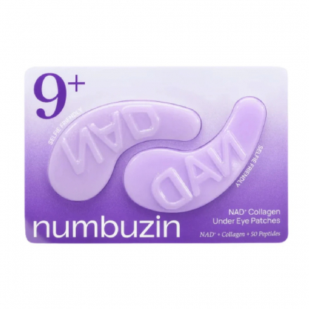 Лифтинг-патчи для век с коллагеном и пептидами Numbuzin No.9 NAD Collagen Under Eye Patches