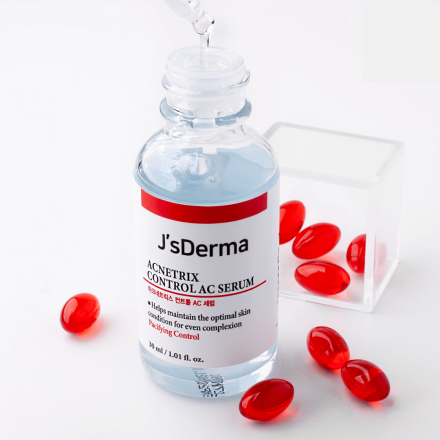 Сыворотка с ниацинамидом и цинком JsDerma Acnetrix Niacinamide 8% Zn-PCA 1% Anti AC Serum