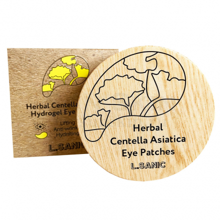 Патчи для глаз гидрогелевые с экстрактом центеллы L. Sanic Herbal Centella Asiatica Eye Patch