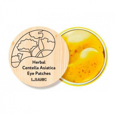Патчи для глаз гидрогелевые с экстрактом центеллы L. Sanic Herbal Centella Asiatica Eye Patch