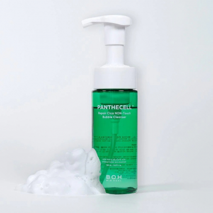 Мусс для умывания для чувствительной кожи Bioheal BOH Panthecell Repair Cica NON-Touch Bubble Cleanser