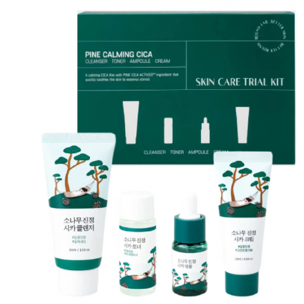 Набор миниатюр с экстрактом сосны Round Lab Pine Calming Cica Trial Kit 