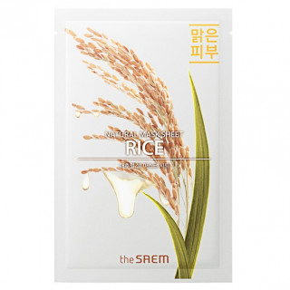 Маска тканевая с экстрактом риса The Saem Natural Rice Mask Sheet