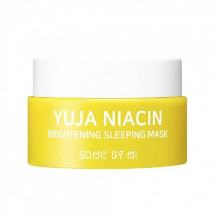 Ночная маска для улучшения цвета лица Some By Mi Yuja Niacin Brightening Sleeping Mask, миниатюра