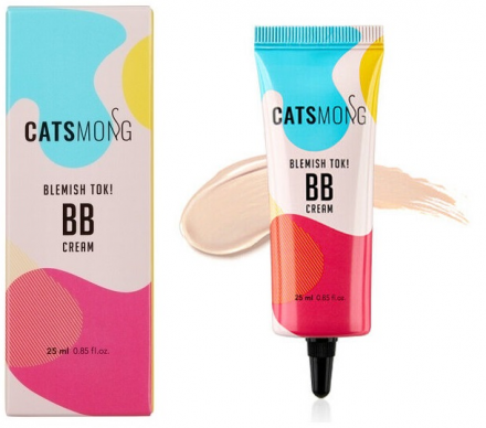 BB крем увлажняющий с гиалуроновой кислотой Catsmong Blemish TOK! BB Cream SPF50+ PA+++ 21