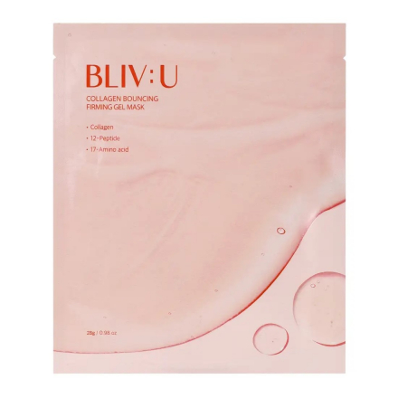 Гидрогелевая маска коллагеновая с пептидами Bliv:U Collagen Bouncing Firming Gel Mask