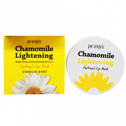 Патчи для глаз гидрогелевые ромашка PETITFEE Chamomile Lightening Hydrogel Eye Mask