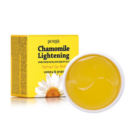 Патчи для глаз гидрогелевые ромашка PETITFEE Chamomile Lightening Hydrogel Eye Mask
