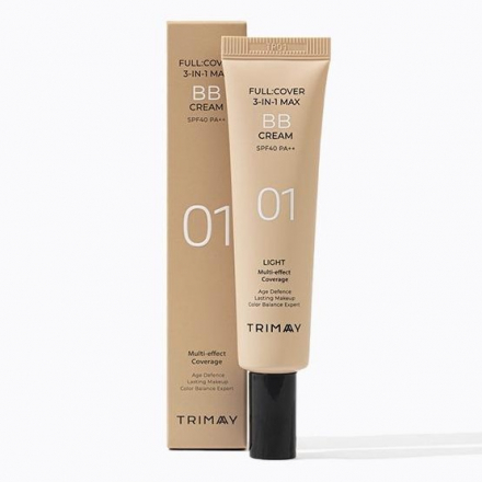 BB-крем многофункциональный Trimay Full Cover 3-in-1 Max BB Cream SPF40 PA++ №01