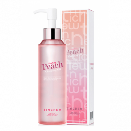 Масло гидрофильное персиковое для мягкого очищения кожи Tinchew SHYSHY PEACH CLEANSING OIL