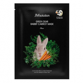 Тканевая маска успокаивающая с экстрактом моркови JmSolution Green Dear Rabbit Carrot Mask