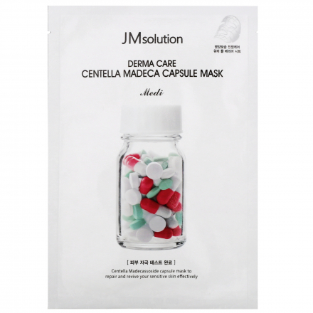 Маска тканевая для лица с центеллой JMsolution Derma Care Centella Madeca Capsule