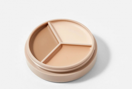 Консилер для лица трехцветный The Saem Cover Perfection Triple Pot Concealer 02 Contour Beige